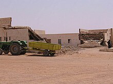 The effects of the 1991 Moroccan air strikes seen in the former Spanish barracks of Tifariti. Tifaritibombed.jpg