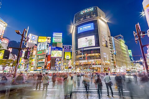 Shibuya Scramble Crossing, 2018.