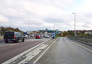 Trafikplats Gröndal avfart Essingeleden.