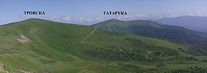 Гора Татарука (вид із південного сходу)