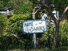 Signs related to the Twilight book/movie series that is set in Forks, Washington Twilight signs in Forks, Washington.JPG