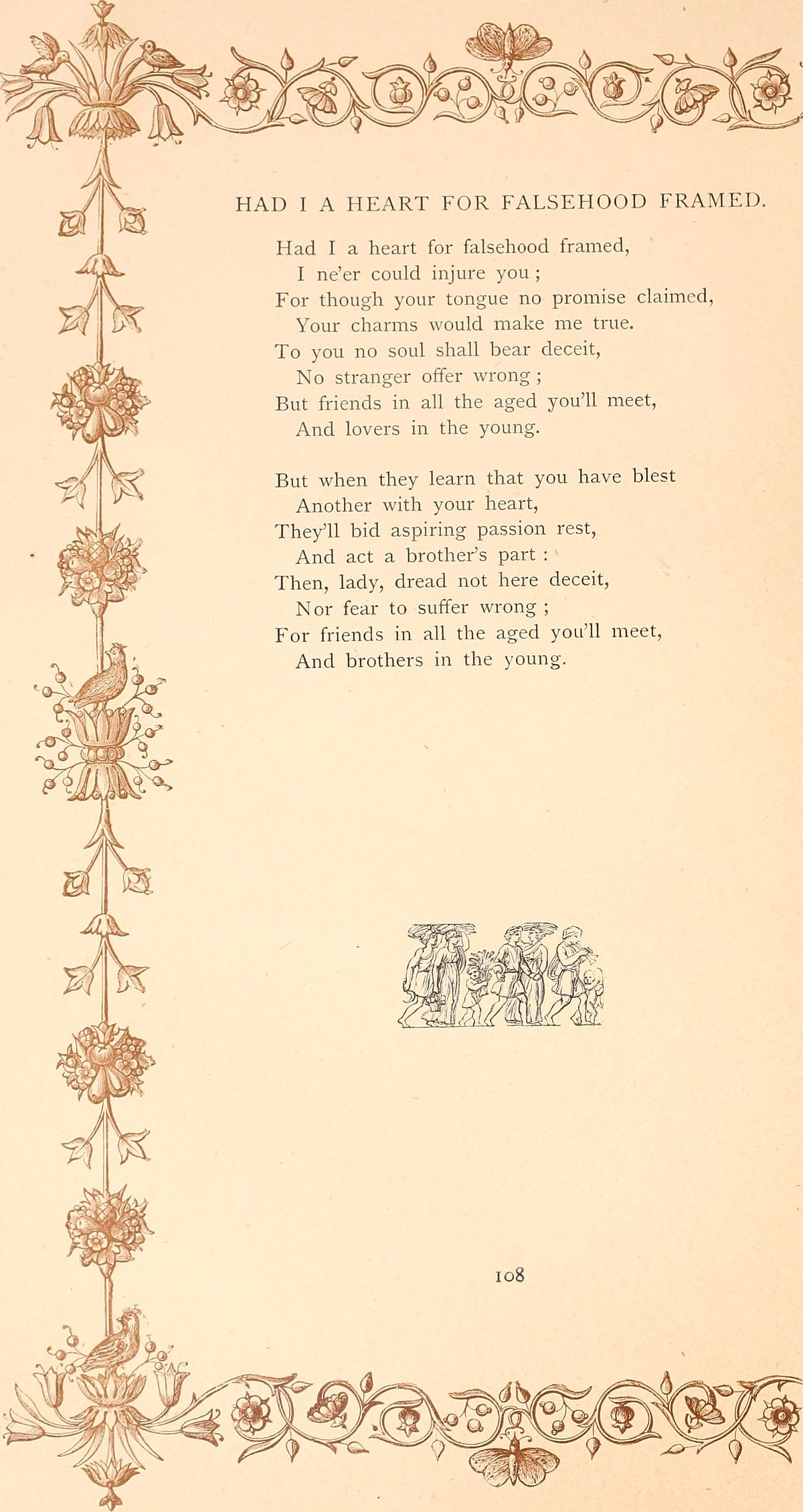 Two centuries of song : or, Lyrics, madrigals, sonnets, and other  occasional verses of the English poets of the last two hundred years . Let  not the dark thee cumber ; What