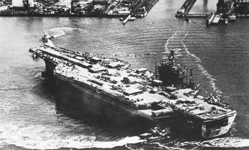 File:USS Dwight D. Eisenhower (CVN-69) after its launch in October 1975.jpg