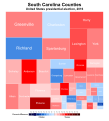 Image 4Treemap of the popular vote by county, 2016 presidential election (from South Carolina)