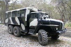 Ural-3255 in service with the Russian armed forces.  Photographed in Tajikistan (2016)