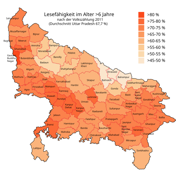 File:Uttar Pradesh literacy 2011.svg