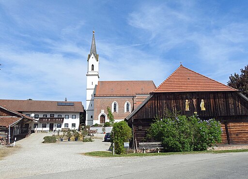 Velden (Vils), LA - Kreuz Nr 4, Kirche, Stadel v S