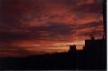 Landscape of a summer dusk in Manizales