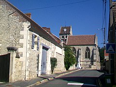 Paysage urbain : la rue de l'église.