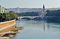 Verona, view of river Adige from the Ponte (bridge) Scaligero