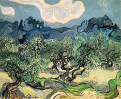 The Olive Trees (1889 painting by Vincent van Gogh) Vincent van Gogh (1853-1890) - The Olive Trees (1889).jpg