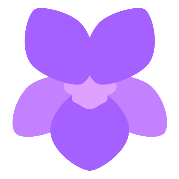 File:Violet blossom.svg