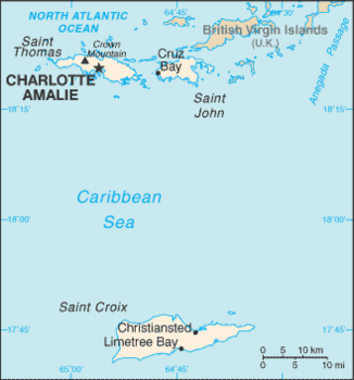 map of Virgin Islands