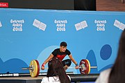 Deutsch: Gewichtheben bei den Olympischen Jugendspielen 2018; Tag 2, 10. Oktober 2018; Jungen 62 kg English: Weightlifting at the 2018 Summer Youth Olympics at 8 October 2018 – Boys' 62 kg