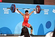 Deutsch: Gewichtheben bei den Olympischen Jugendspielen 2018; Tag 2, 10. Oktober 2018; Jungen 62 kg English: Weightlifting at the 2018 Summer Youth Olympics at 8 October 2018 – Boys' 62 kg