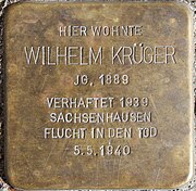 Stolperstein für Wilhelm Krüger