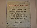 Leopoldine Glöckel - Gedenktafel