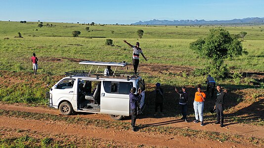 Wikimedians from Uganda during the Wiki Loves Earth 2023 Photo hunt in Kidepo National Park