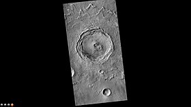Снимок камеры CTX на спутнике Mars Reconnaissance Orbiter