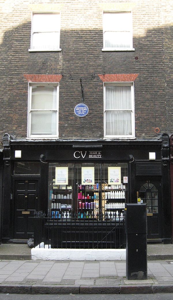 Williams' blue plaque at 57 Marchmont Street