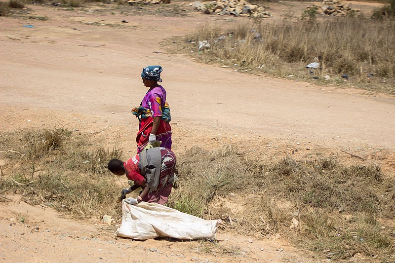 File:Women clean street during the day time.jpg