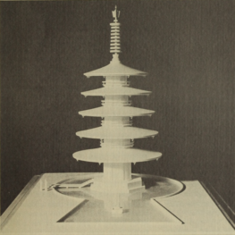 Yoshiro Taniguchi - The Peace Pagoda (model) (cropped).png