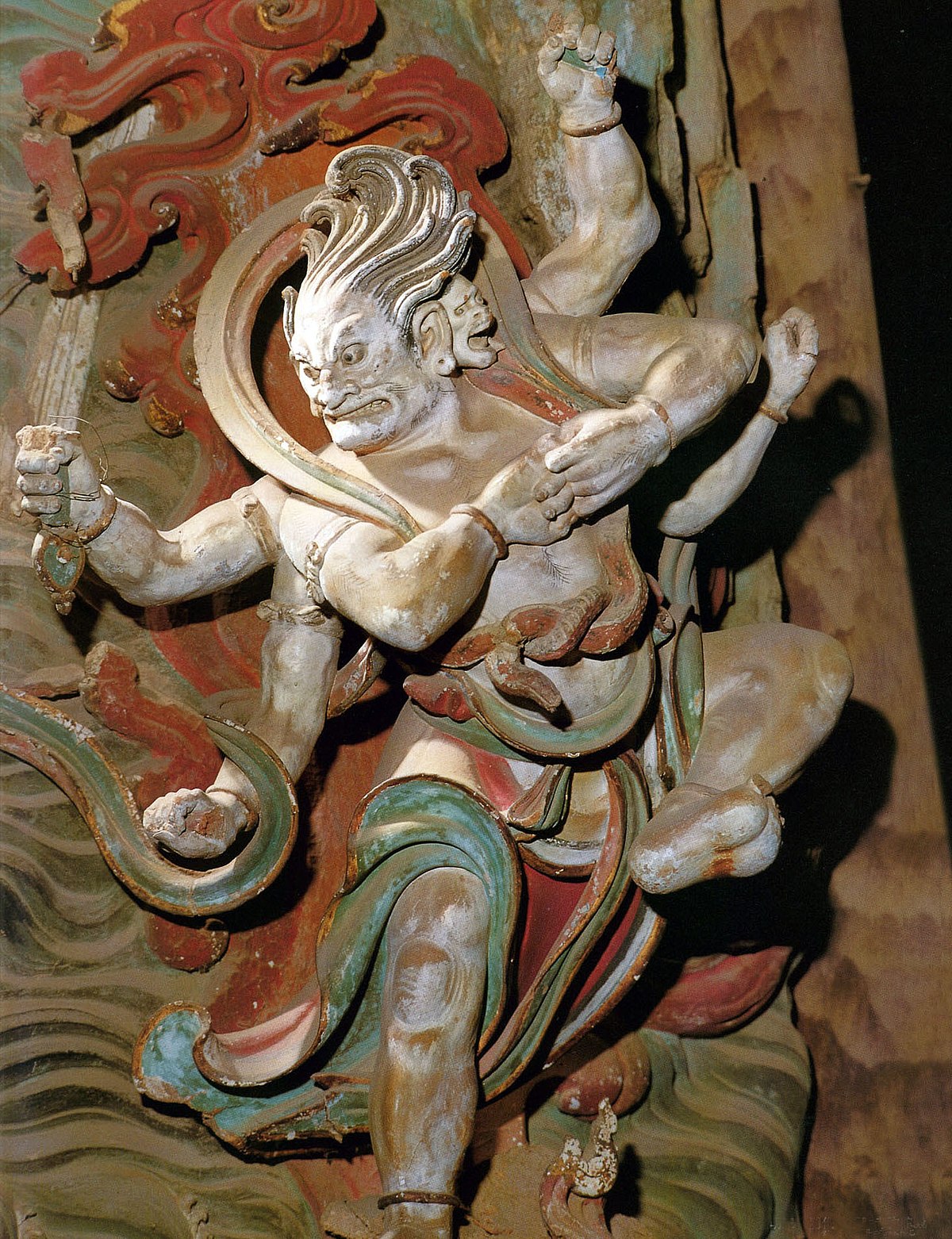 File:Yuan Dynasty (元) statue of Kundali (軍荼利明王; 军荼利明王 