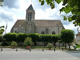 A igreja em Machault