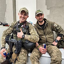 З командиром батальйону К2 54 ОМБр - Кирилом Вересом. Донеччина. 11 квітня 2023 р.