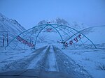 Norra polcirkeln på vägen Egvekinot – Jultin – Mys Schmidta till Tjuktjerhalvön i Ryssland