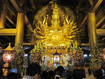 Tượng Phật Quan Âm bằng đồng nặng 90 tấn