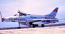 North American F-100C 54-1807 about 1965 121st Tactical Fighter Squadron - North American F-100C-5-NA Super Sabre 54-1807.jpg