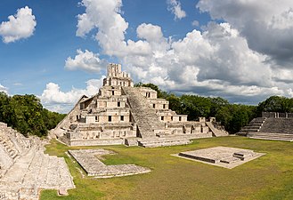 Edzná, Campeche, Yucatan, Mexico - Palastpyramide