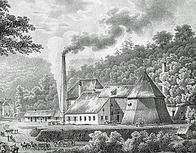 Repræsentation af Saint-Louis-brønden dateret 1826.