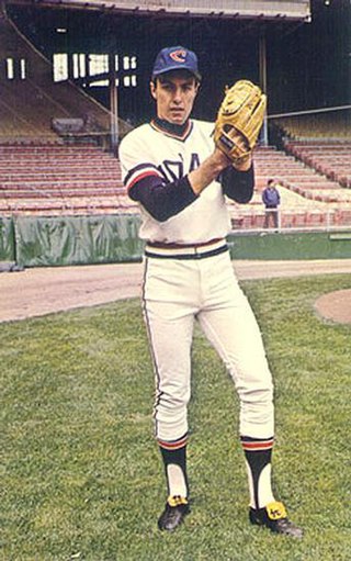 Strom with the Cleveland Indians in 1973
