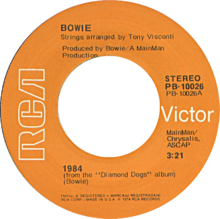 Description de l'image 1984 by David Bowie US vinyl single.png.