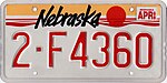 1988 yil Nebraska davlat raqami 2-F4360.jpg