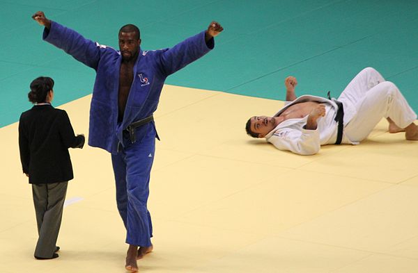 Riner defeating Tölzer in 2010 World Judo Championships