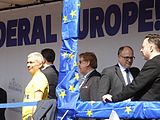 English: Rome, Bocca della verità, speakers.