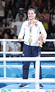2018-10-18 Boxing flyweight Girls' –51 kg at 2018 Summer Youth Olympics – Victory ceremony (Martin Rulsch) 15.jpg