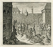 Beheading of Moluccan 'mutineers' in Fort Victoria on Ambon in 1653. AMH-7207-KB Beheading of Moluccan 'mutineers' in Fort Victoria on Ambon in 1653.jpg