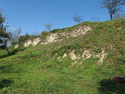 A vár egyik falmaradványa