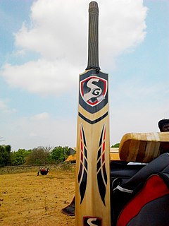 Cricket bat Item of sporting equipment