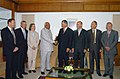 A seven members Swiss Parliamentary delegation led by the Speaker of the Upper House of Swiss Parliament, Mr. Christoffel Brandli meeting with the Speaker, Lok Sabha, Shri Somnath Chatterjee, in New Delhi on August 14, 2008.jpg