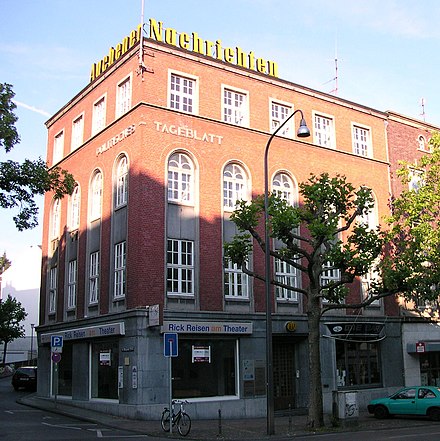 Gebäude der Aachener Nachrichten vor der Gründung des Zeitungsverlags, Aachen, Theaterstraße