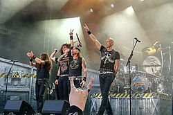 Accept esiintymässä South Park Tampere -festivaalilla 9. kesäkuuta 2018.