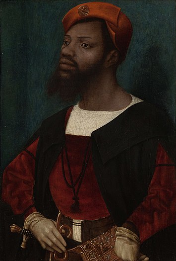 Portrait of an African Man by Jan Mostaert is speculated to depict a soldier, a nobleman, or Saint Maurice, but no-one knows for sure.