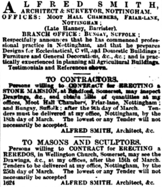<span class="mw-page-title-main">Alfred Smith (architect)</span> English architect (1850-?)