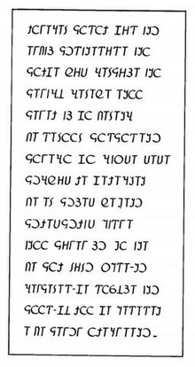 Un poème composé par Ali Bu'ul dans le script Gadabuursi.