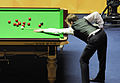 Deutsch: Bild aufgenommen in Berlin während des German Masters im Snooker 2013. Ali Carter. English: Picture taken in Berlin during the Snooker German Masters in 2013. Ali Carter.